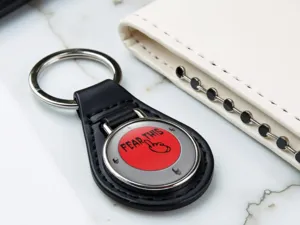 Porte-clé Cuir Cuir Lustré Édition Style